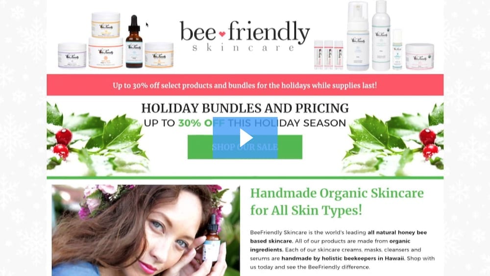beefriendly skincare - holiday bundles and pricing