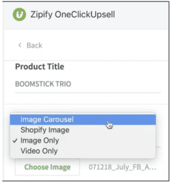 Zipify OnceClickUpsell Image Carousel
