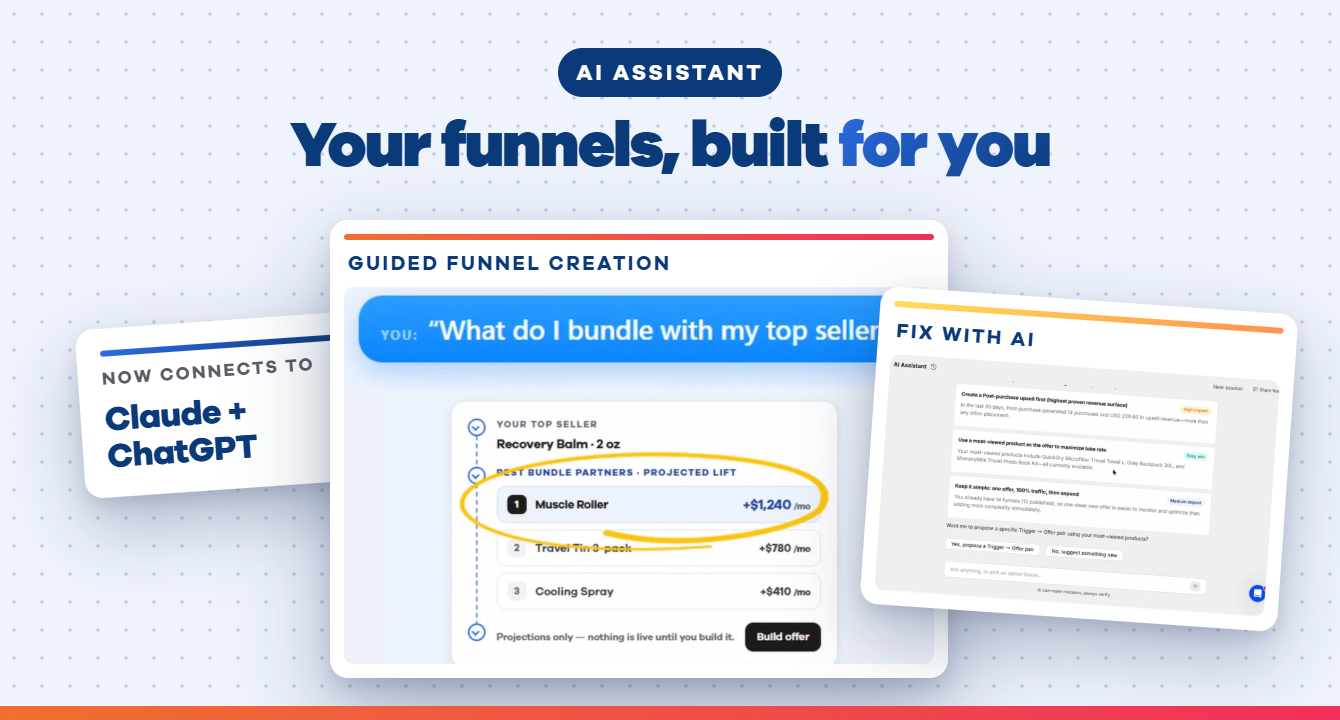 Ai Assistant - Your funnels, built for you.