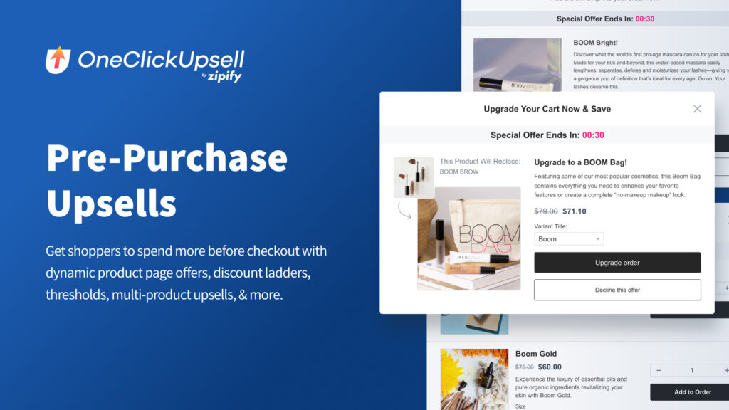 OneClickUpsell screenshot