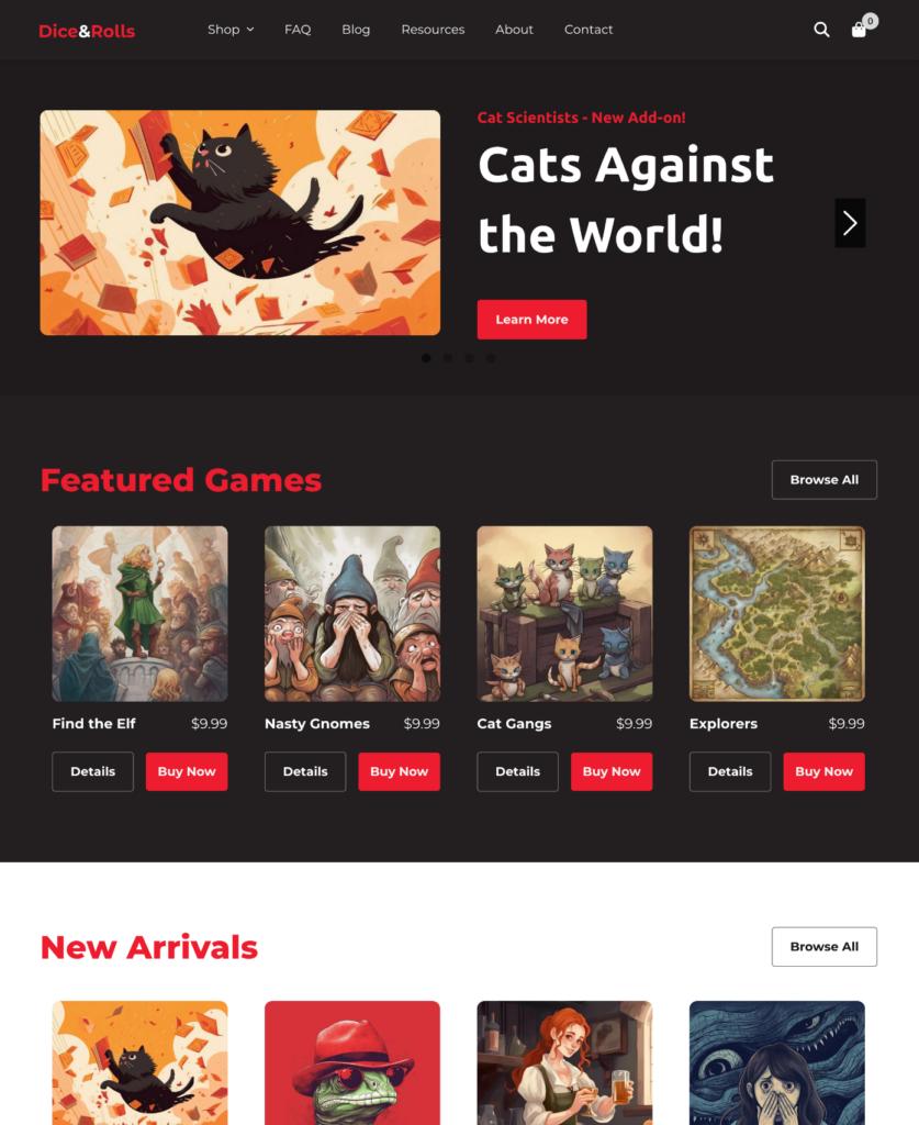 Board Games Template template preview
